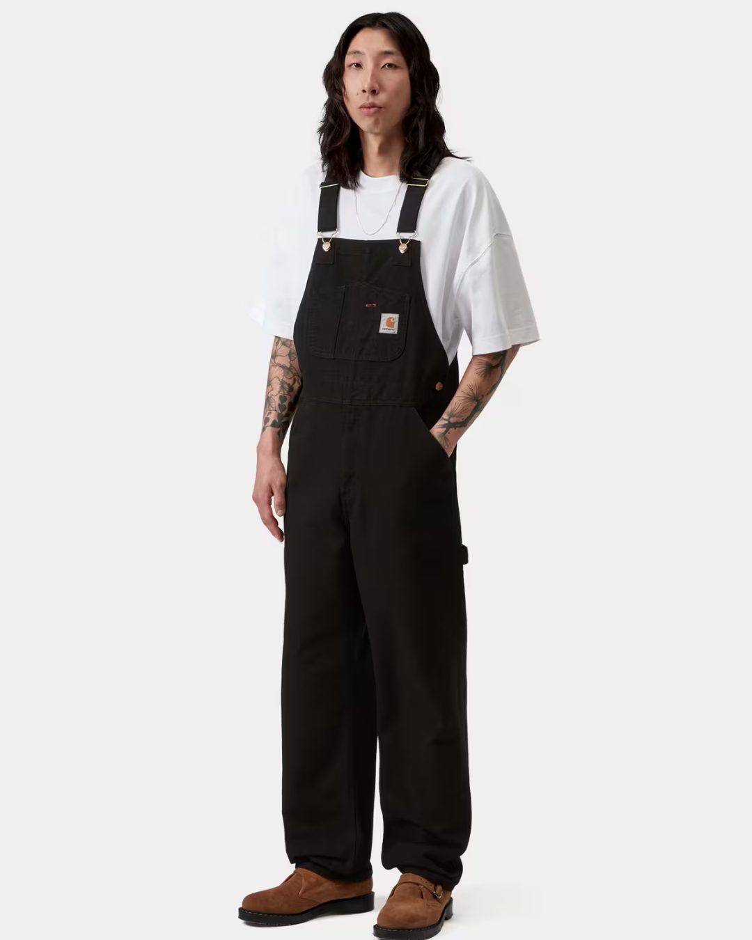 Bib Overall Black Rised