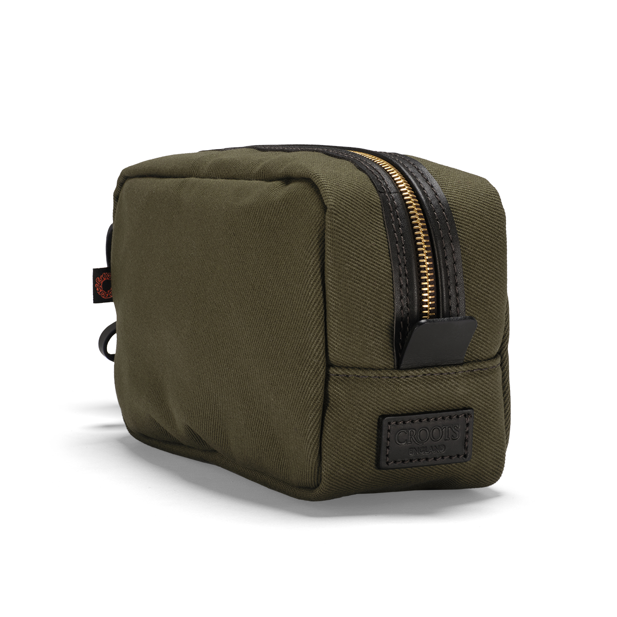 British Twill Wash Bag Olive