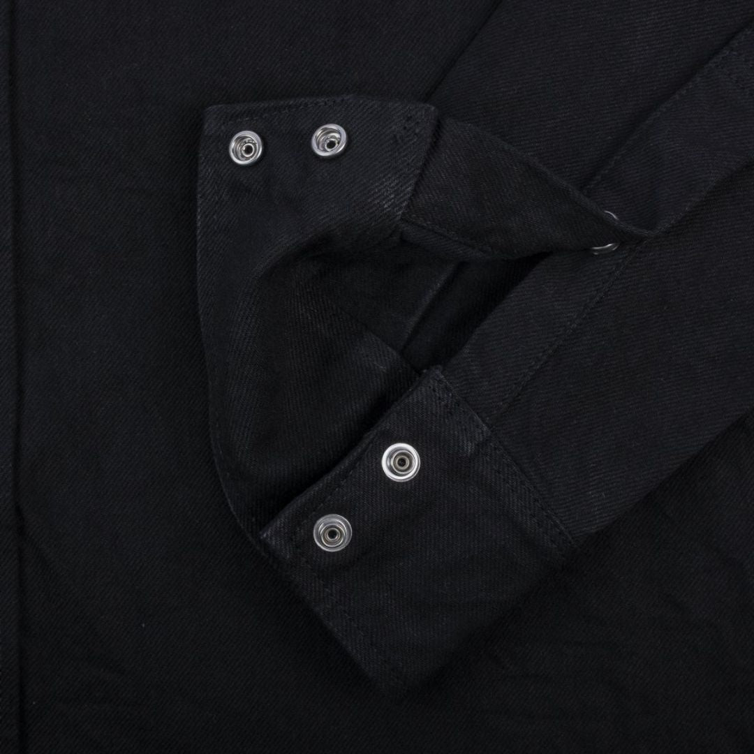 13.5oz Denim Western Shirt - Black IHSH-396-BLK