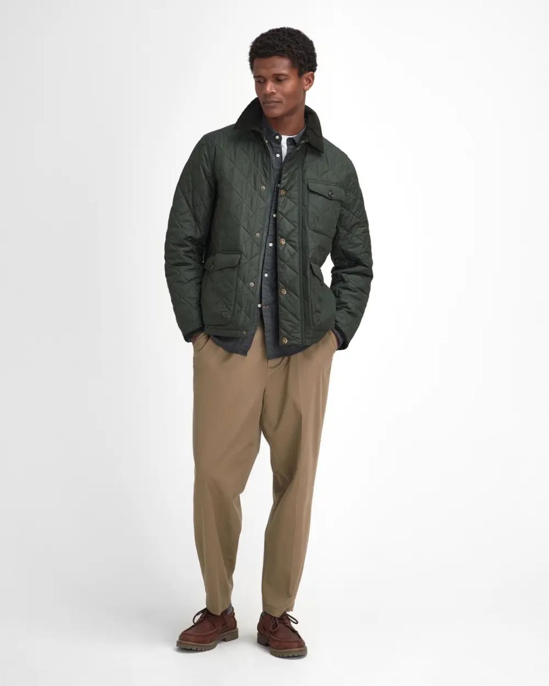 Steppjacke Hornby - Olive