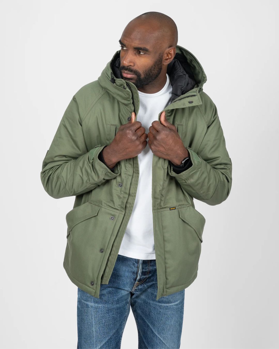 8oz Sateen/Primaloft® Winter Parka Jacket - IHJ-154-OLIVE