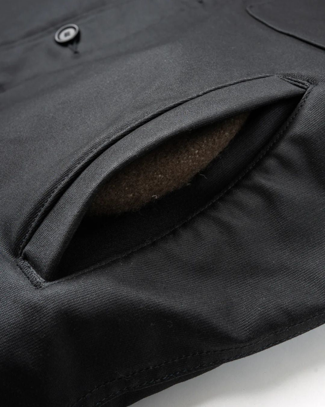 Oiled Whipcord A2 Deck Jacket - IHM-45-BLK