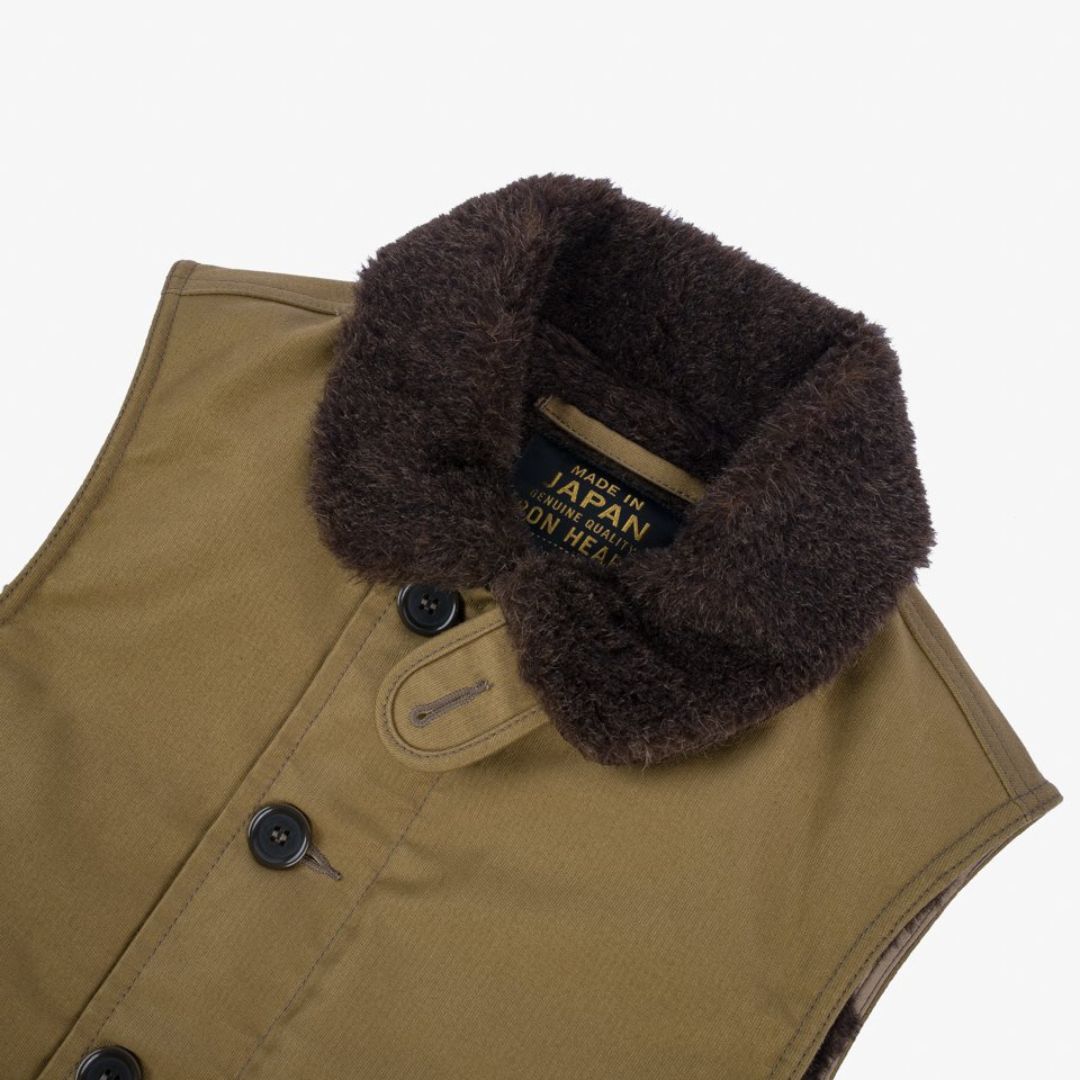 IHV-46-KHA -Whipcord N1 Deck Vest - Khaki -