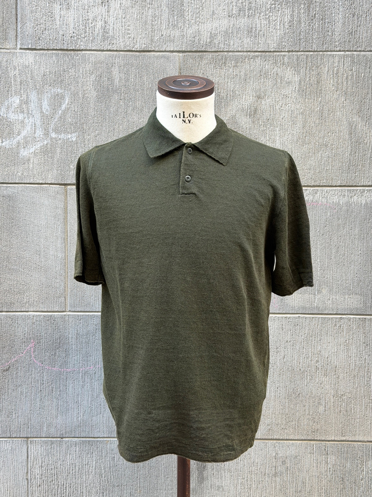 PL10 2Button Polo S/S - Dark Green