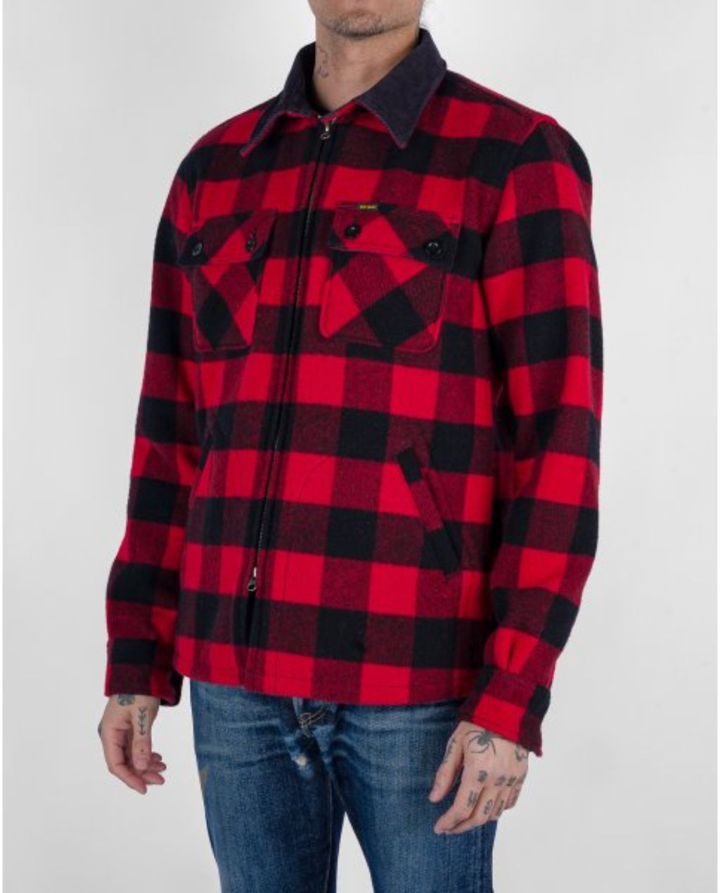 IHW-20- Buffalo Check Bush Jacket - Red