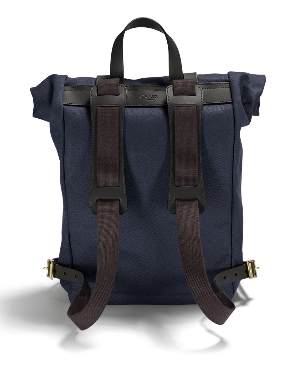British Twill Roll Top Backpack - Navy Blue