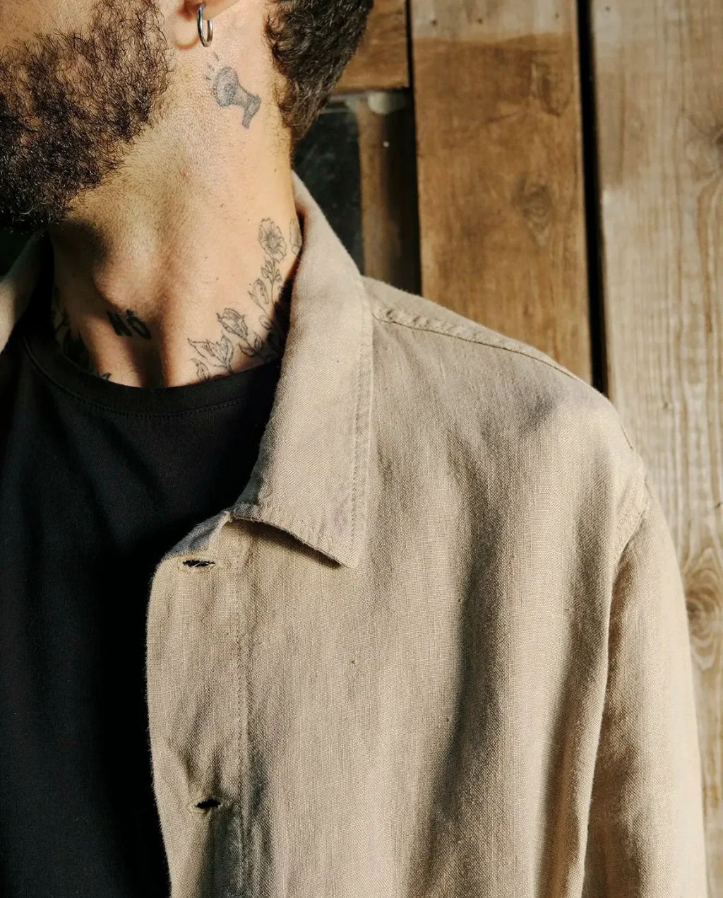 Overshirt Leinen Ilha Desert