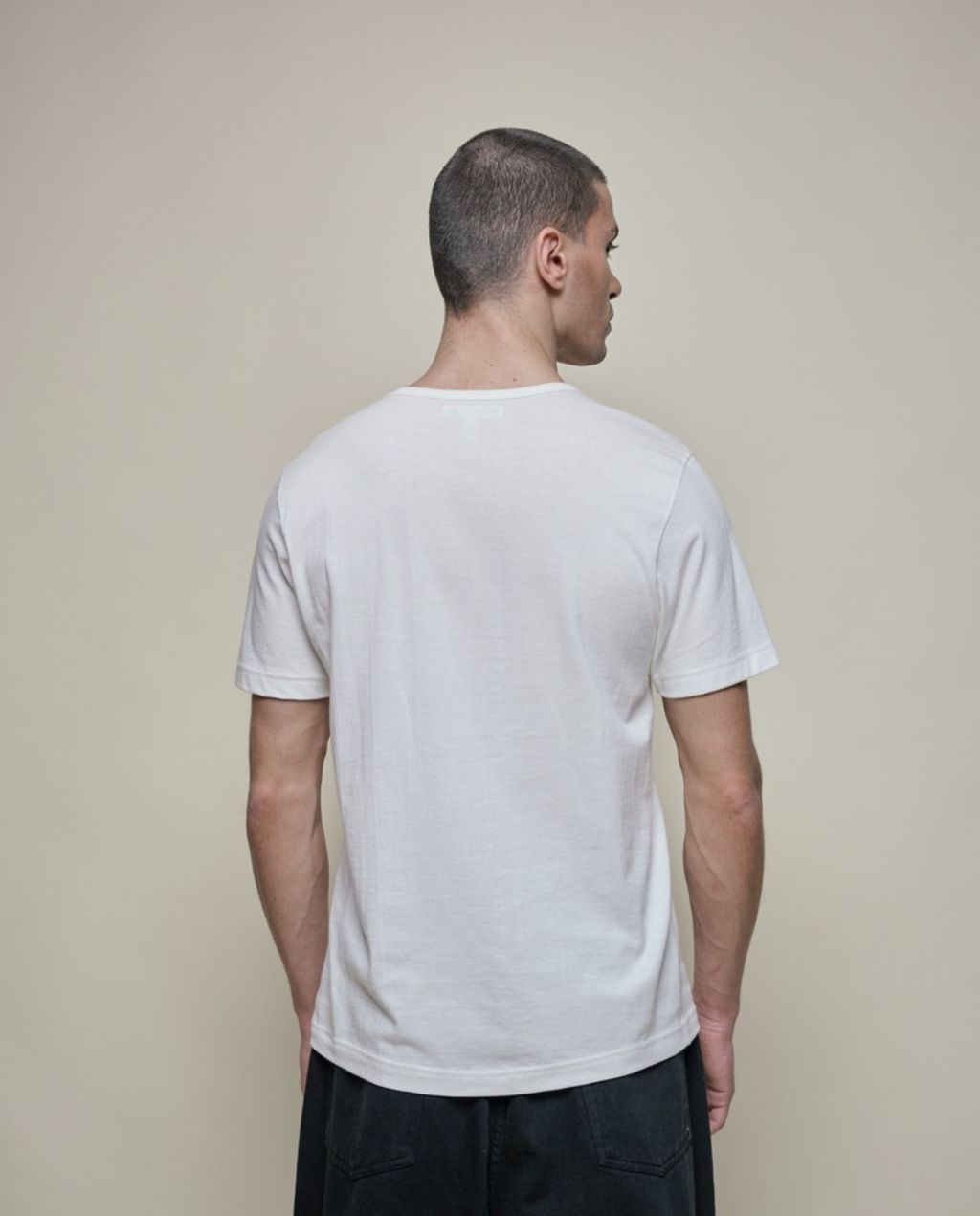 1950s Men's loopwheeled T-Shirt - Classic Fit - White