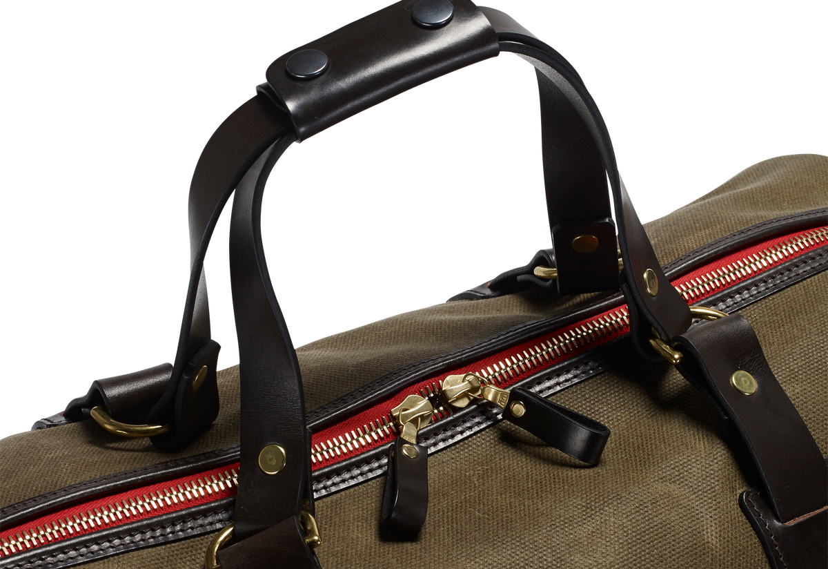 Duffle Vintage Canvas Holdall Large - Olive