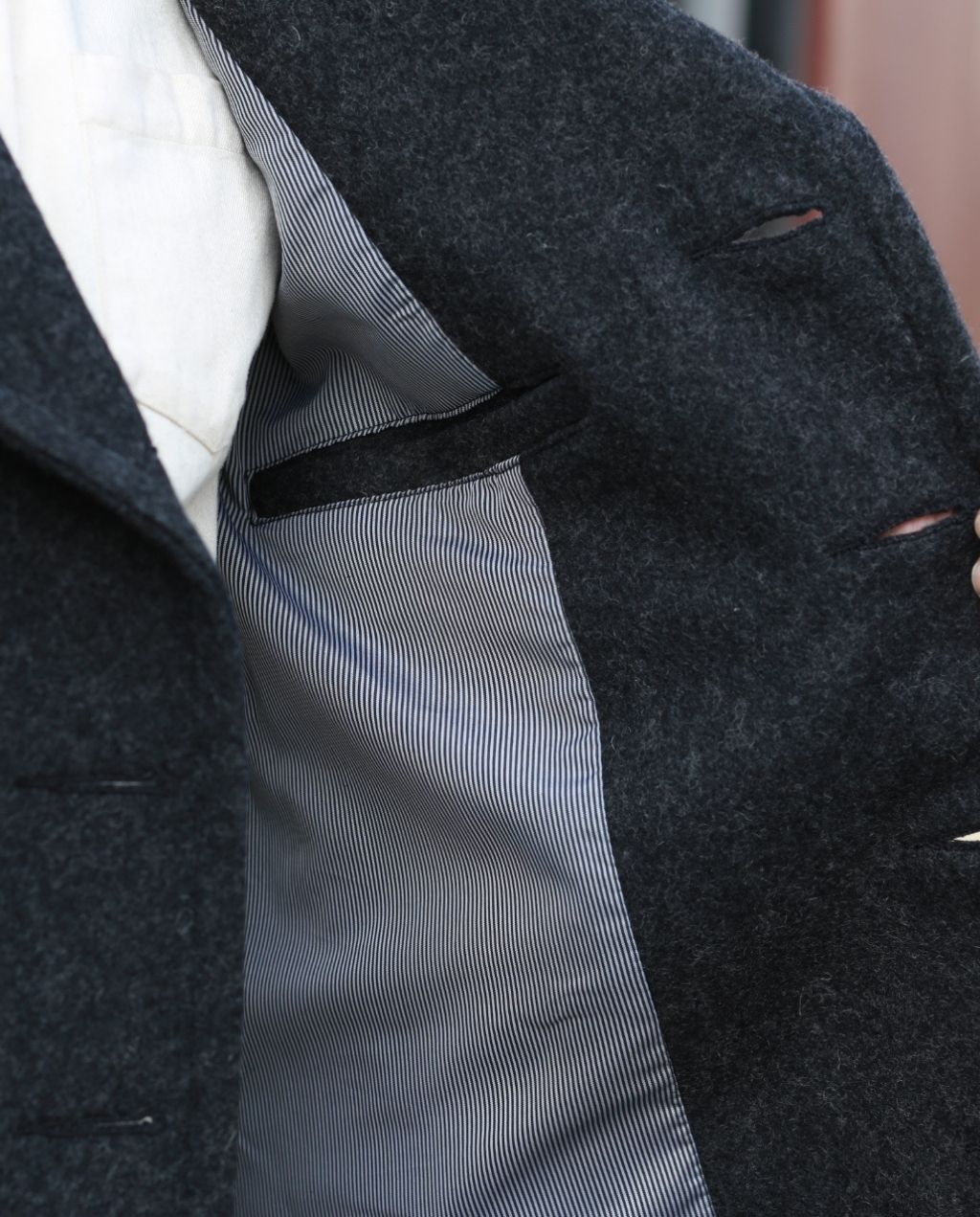 PEA COAT751 dark oxford grey