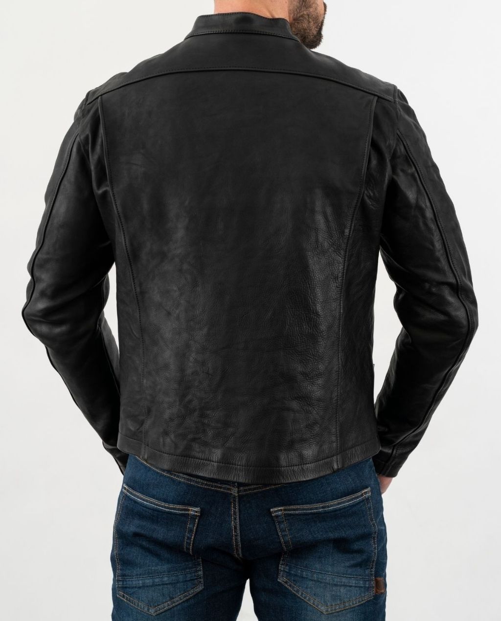 COMMANDER LEATHER JACKET BLK