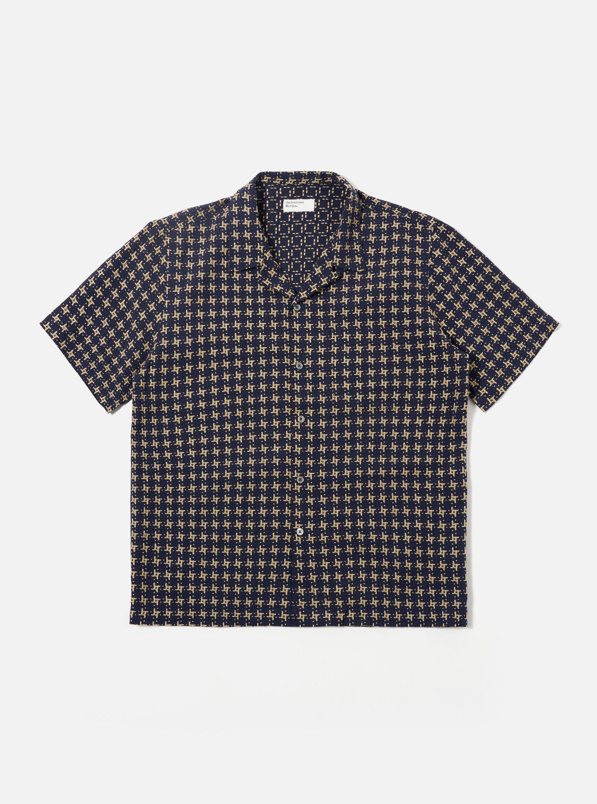 ROAD SHIRT - Navy/Sand