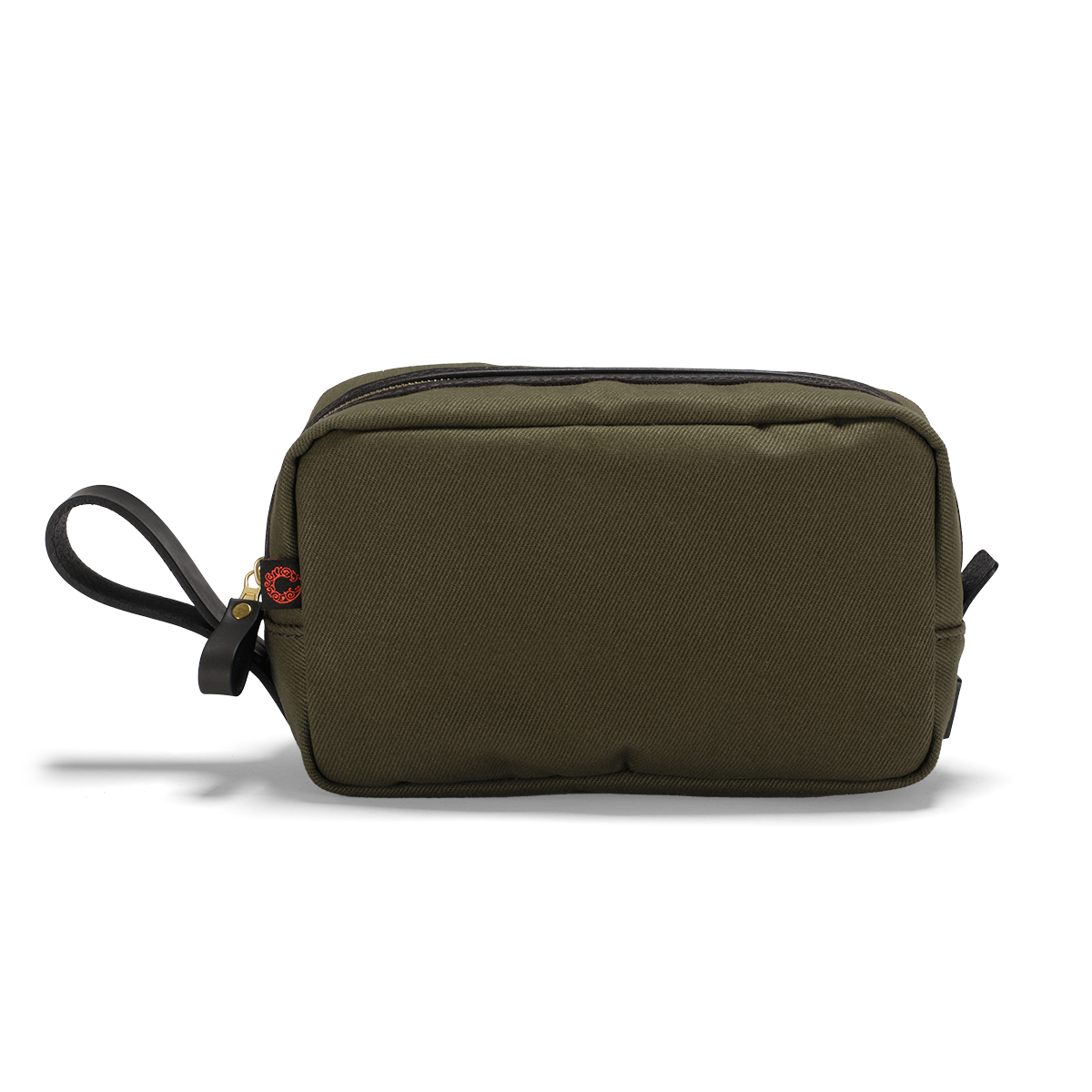 British Twill Wash Bag  Olive