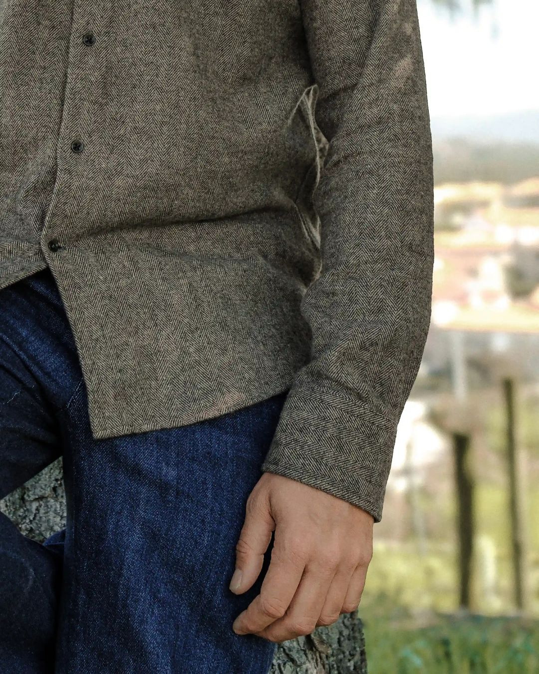 Flanellhemd Gurin Olive