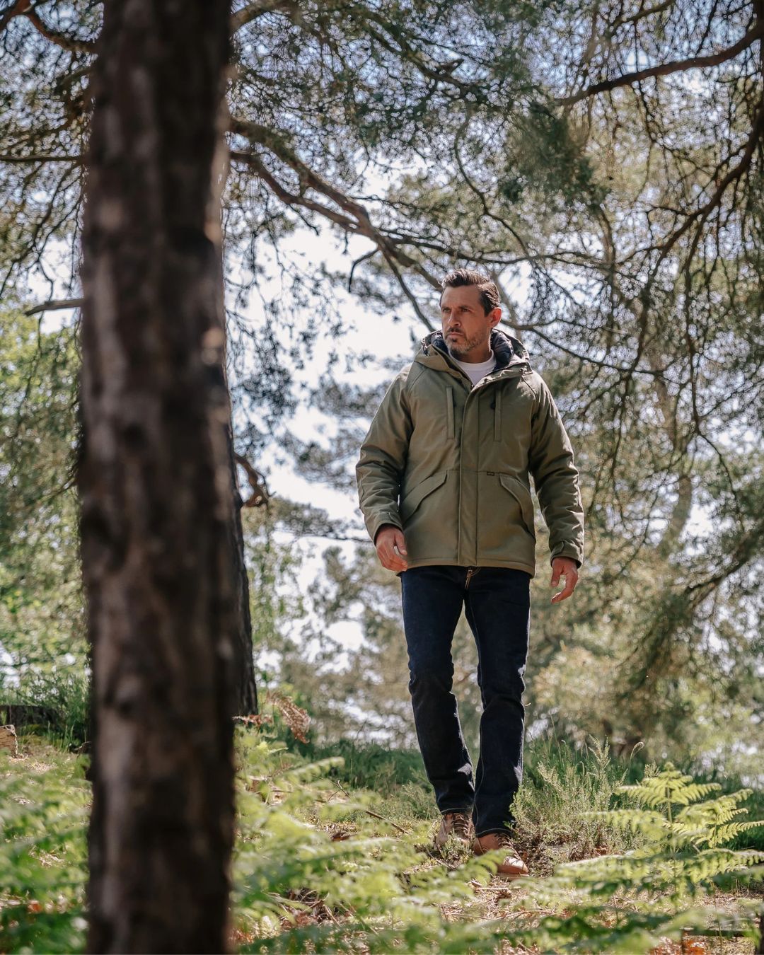 8oz Sateen/Primaloft® Winter Parka Jacket - IHJ-154-OLIVE