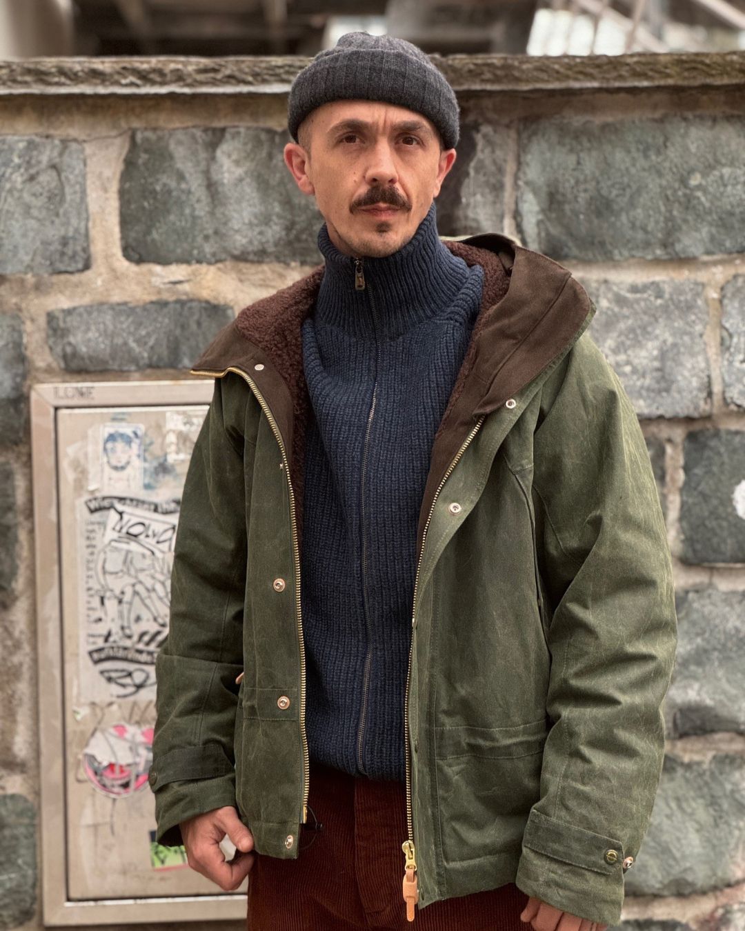 Zip Jacke - Marine