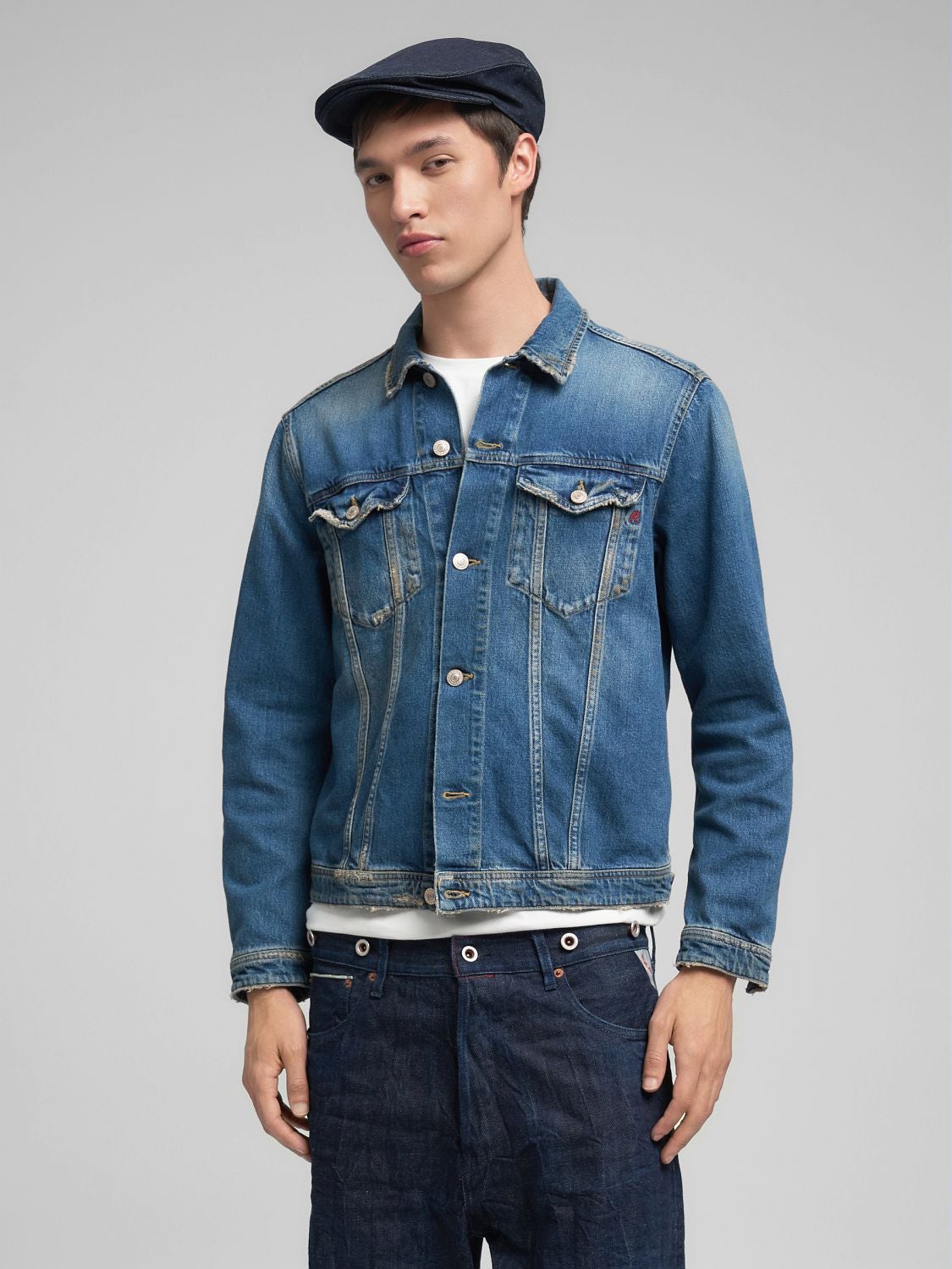 Jeans Jacke Used Look