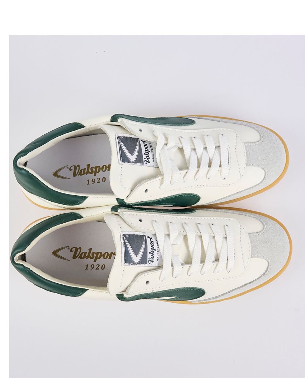 Olimpia Leather Suede Bianco Verde