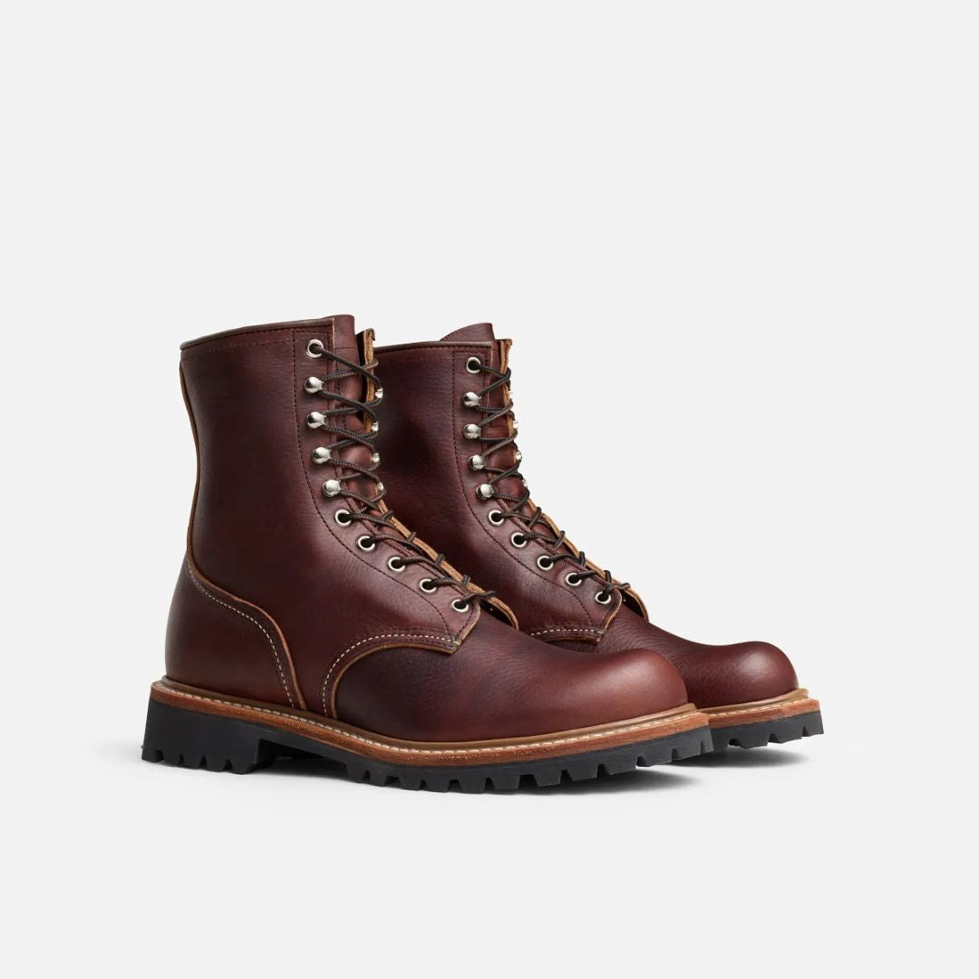 Men's Logger Leather Boot in Briar - 4585
