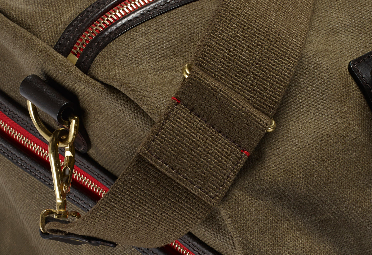 Duffle Vintage Canvas Holdall Large  - Olive
