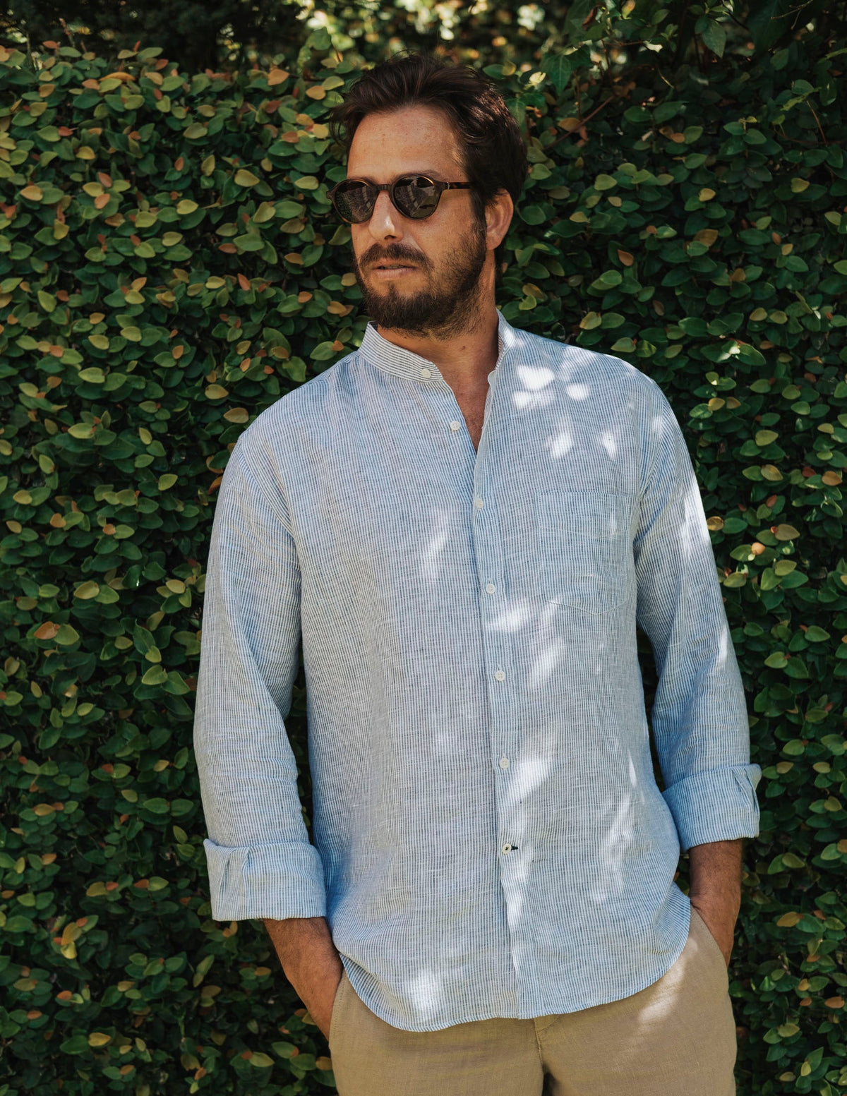 Shirt Linen Lisbon Navy