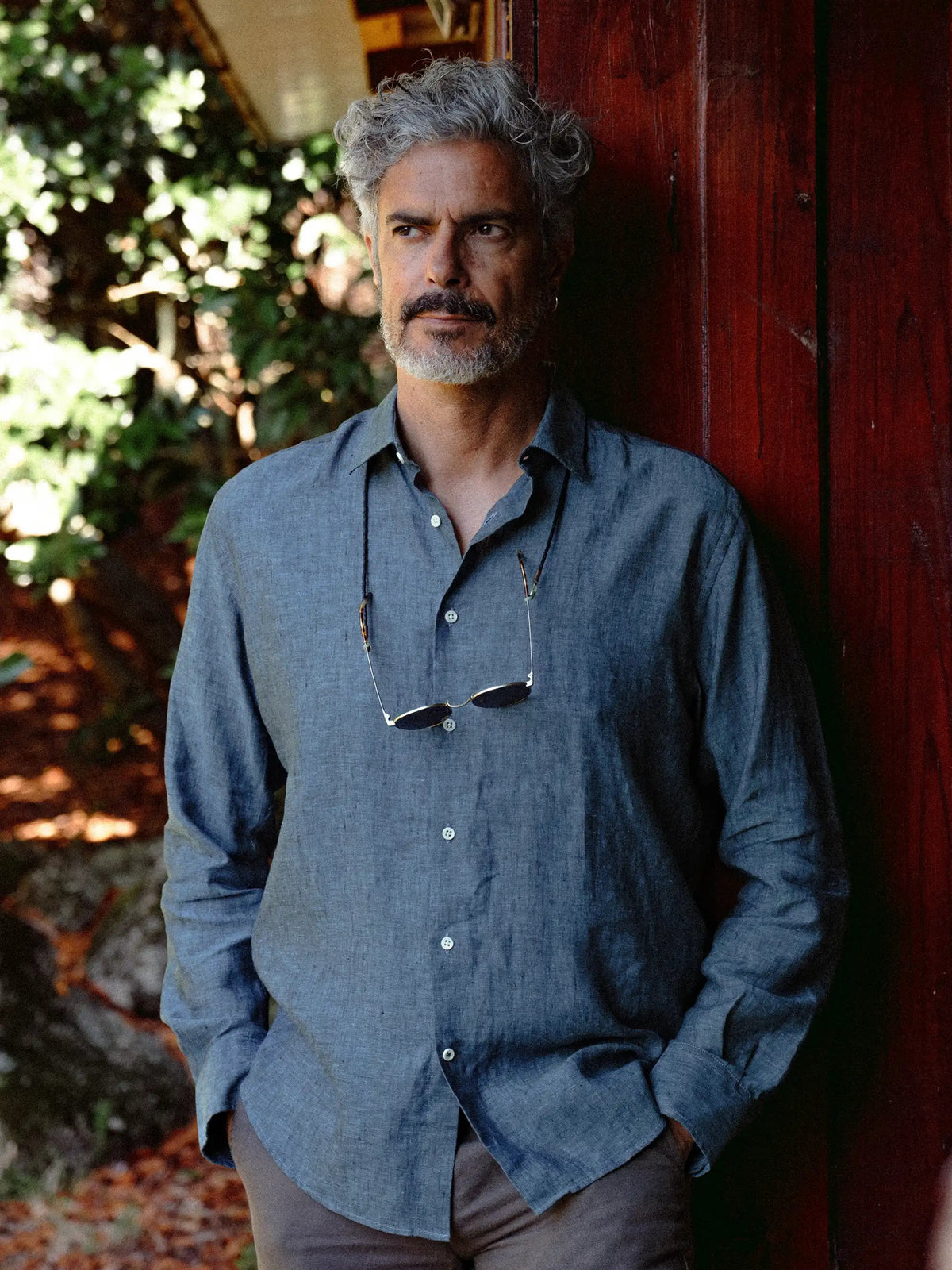Shirt Linen Verzasca  Azur