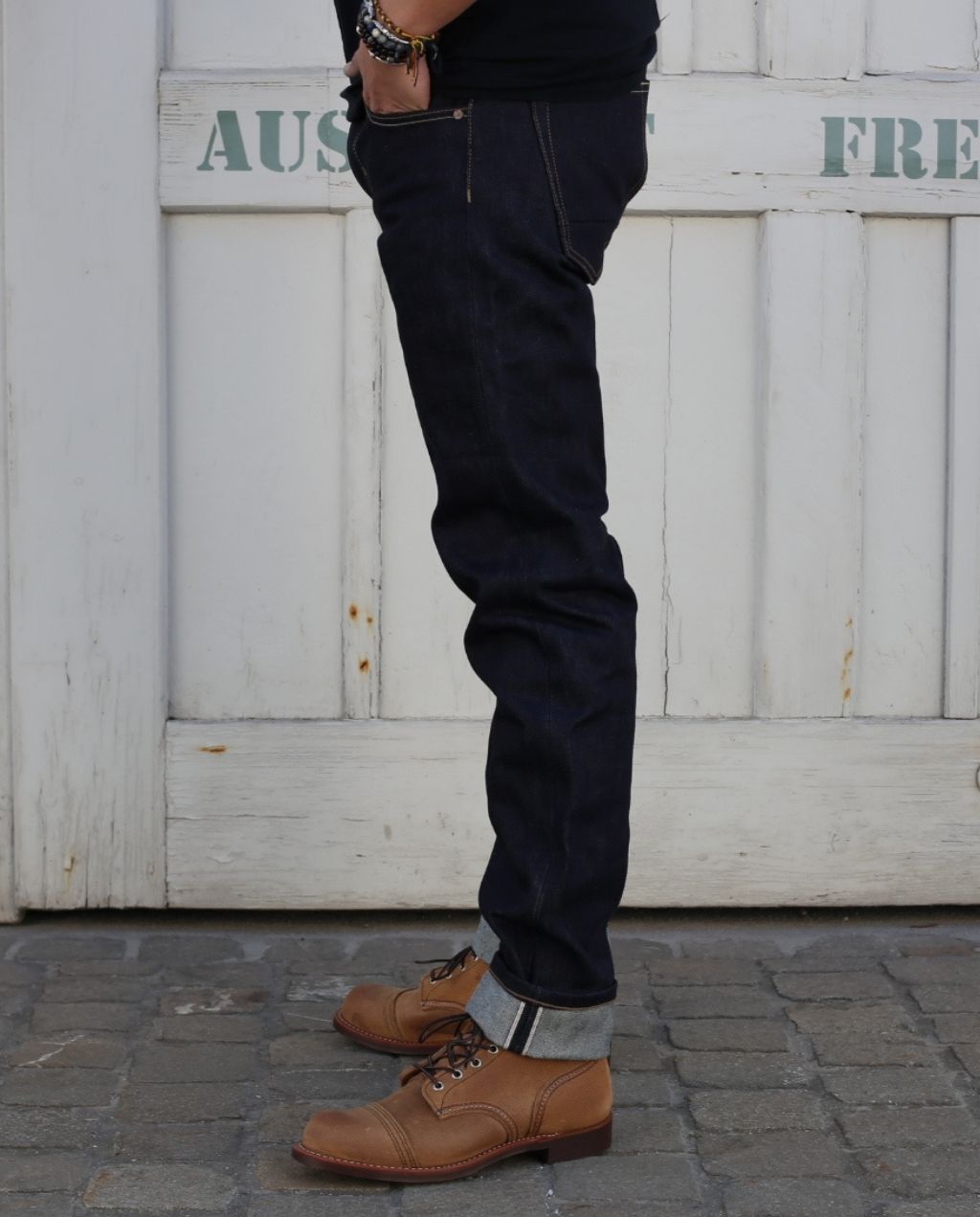 REDWOOD 18oz RAW slim tapered